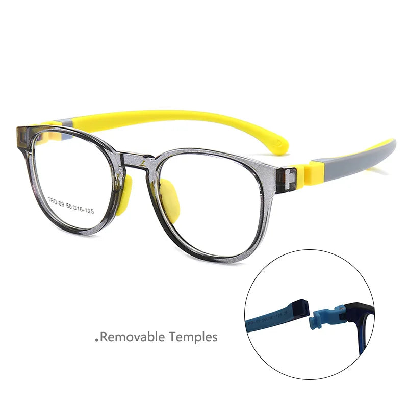 FEROCE Flexible Kids Green Frames for Children TR90 Blue Light Blocking Glasses Wholesale China