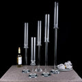 Wholesale Crystal Glass Tea Light Votive Sets of 5 Candle Holder Wedding Crystal Candelabra on Sale