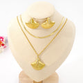Hot Selling Summer Fashion Stainless Steel Shell Sand Jewelry  Chain Fine Jewelry Pendants & Charms Earrings Set for Women