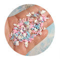 500g Sprinkle Slime Mixed Crystal Diamonds Rainbow Heart Polymer Slices Clay Sprinkles for Crafts Making DIY Slime Filling