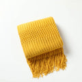 New Lightweight Soft Home Living Room Comfy Bed Bohemian Acrylic Material Chenille Warm Cozy Knitted Blanket for Sofa Decoration