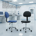 Blue Black PU Leather Industrial Ergonomic Seating Adjustable Pneumatic Lift Anti Static ESD Laboratory Chair