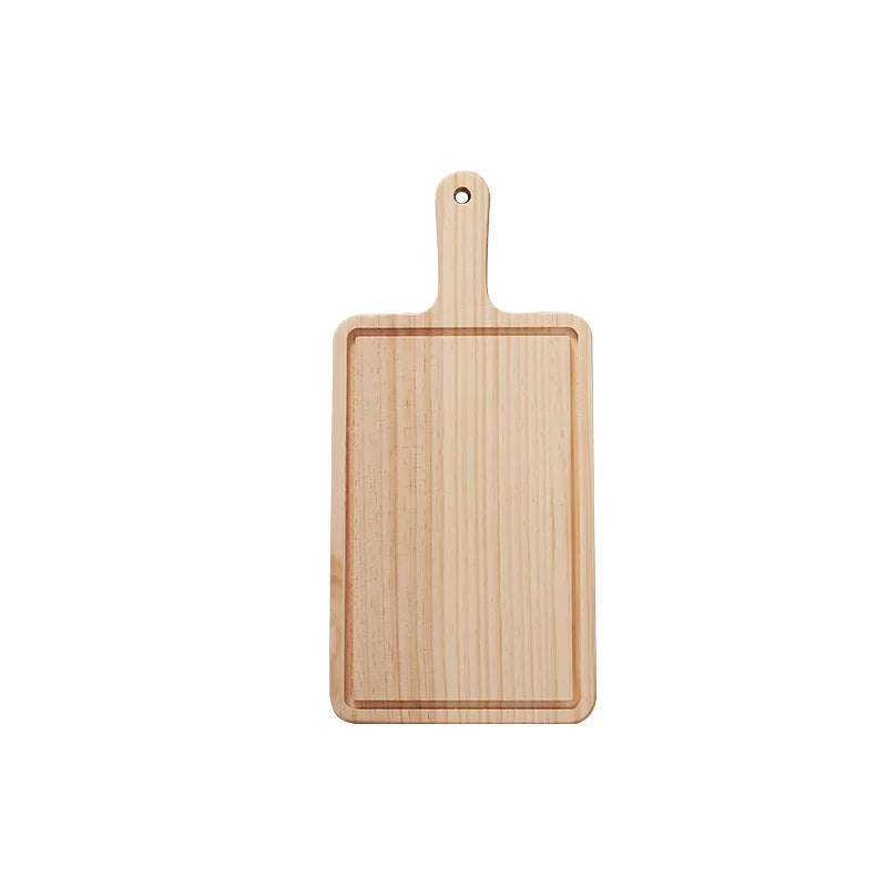 Wholesale Wooden Cutting Board High Quality Multiple Shapes Serving Tray Household Bread Steak Board Dinner Dish for Restaurant
