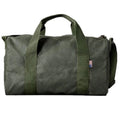 Foldable Army Green Waterproof 1L Capacity Boston Handbag Carry Flight Travel Shoulder Bags Waxed Canvas Duffel Bag Zipper Three