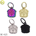 Fashion Dog Pet Shape Necklace hang Tags Handmade Designer Bracelet Metal Pendant Charms for Keyring