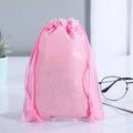 Wholesale  Custom Print Logo Reusable Laminated Non Woven Drawstring Bag Custom ECO Non Woven Drawstring Travel Shoes Bag