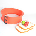 HYRI Glass Bottom Round Silicone Cake Baking Mold-Eco-Friendly Sizes 7" 9" 10" 11"
