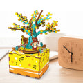Factory Wooden Carousel Toy Rotate Music Box Diy Carousel