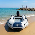 Thermal Weld Sealing Process MC2706 8.8 ft Aluminum Floor 3 Person Inflatable Racing Assault Boat Speed Dinghy for Sea Fishing
