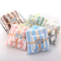 Wholesale Coral Fleece Towel Wash Face Bath Two-Piece Towel Set Striped Absorbent Quick-Drying Adult Towel