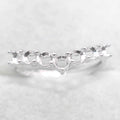 Sterling Silver 3*3mm Semi Mount Ring Empty Frame Blank Support Claw Setting S925 Base Holder Without Center Stone for Inlay DIY