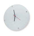 BL-15 30*30CM Round Sharp Sublimation Blanks Glass Photo Frame With Clock