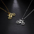 Hottest Casual Style Bicycle Riding Cycling Men Women Figure Bike Rider Necklace Sport Necklace for Women Man