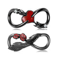 Arrow and Heart Infinite love Charm Authentic 925 Sterling Silver Beads with CZ for Women Fine Enamel Jewelry Charm Bracelets