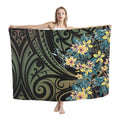 2025 Lavalava Sarong Beachwear Hawaiian Flower Polynesian Multi Wear Swimsuit Sarong Custom Print Wrap Sarong Cover up for Women