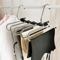 Wholesale Foldable 5-in-1 Metal Magic Clothes Hanger Space-Saving Close Hanger for Lingerie Display