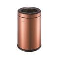 New Indoor Stainless Steel & PP Open Top Waste Bin 6L/8L/10L/12L Eco-Friendly Fingerprint-Proof Silent Pedal Operated Kitchen