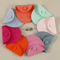 PUPPYSEW Handmade  8*8cm Microfiber Jewelry  Pouch Bags With logo Jewelry Pouch Earrings Necklace Bracelet  Packing Bag