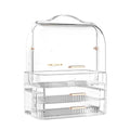 Large Makeup Display Case With Drawers Fully Open Lid Bathroom Countertop Bedroom Dresser Cosmetic Storage Box