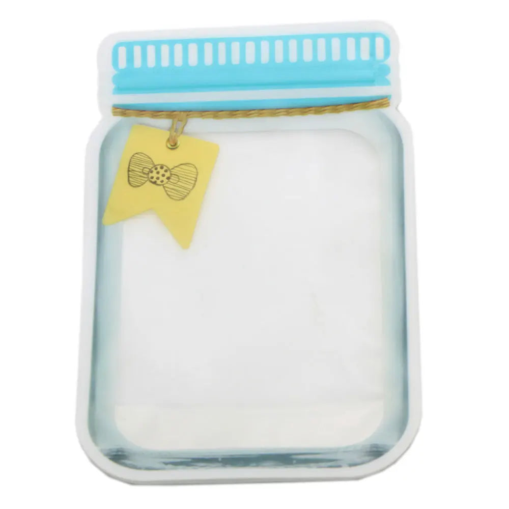 Reusable Plastic Clear Frosted Ziplock Bag for Kitchen Organizer Seal Fresh Food Jewelry Storage Bag