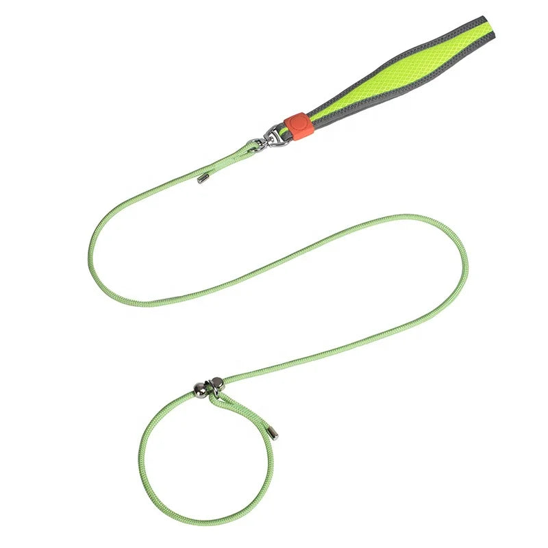 4/5 FT Durable Slip Pet Lead Dog Leash and Collar with Padded Handle Dog Training Leash MegaBDM