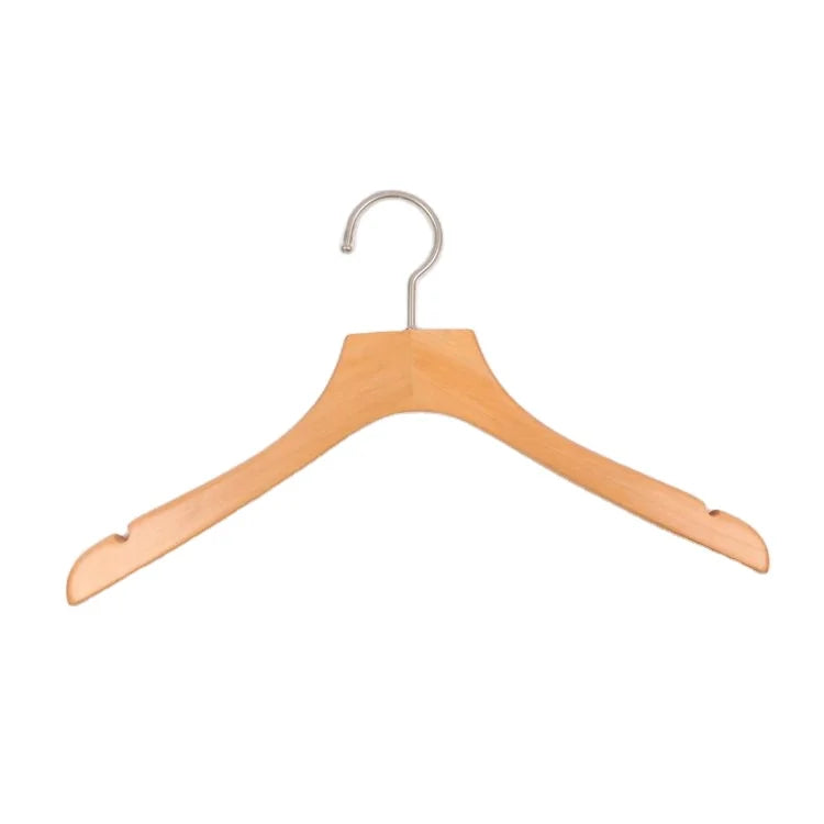 Bestseller Custom Logo Wooden Coat Hangers for Wardrobe & Living Room Use Single Tier Customizable Size Clothing Organizer