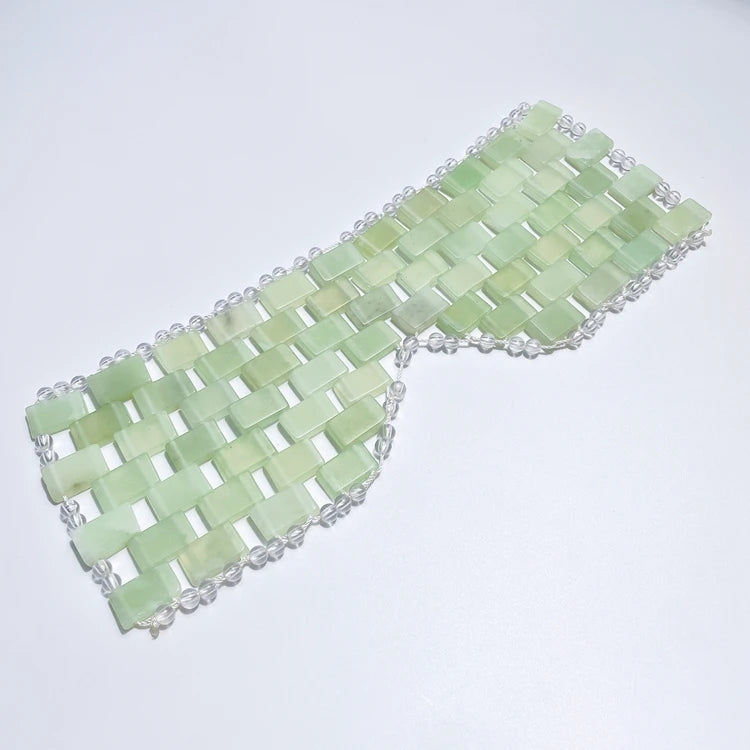 Huiying Private Label Crystal Anti-wrinkle Anti Aging xiuyan jade Gem Eye Mask
