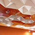 Colorful Factory Price PET Baffles Acoustic Panel Light Weight Decorative Sound Absorbing Panels Hexagonal Suspended Acoustic
