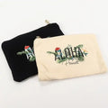 High Quality Cotton Cosmetic Bag Customized Cotton Makeup Bag Cotton Pouch Bag with logo