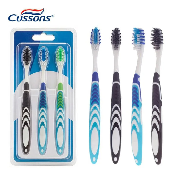 Massage Function Colorful Toothbrush for Adult Custom Toothbrush Soft Bristle Manual Toothbrush OEM Bulk Customization