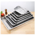 Hot Seller Stainless Steel Baking Sheet with Cooling Rack Set  Oven Baking Pan Baking Tray Backing Cake Tools
