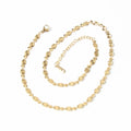 Fashion Stainless Steel Jewelry 18K Gold Plated Sun Kiss Choker Chian Hot Sale Necklace