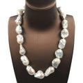 16-22 Inch Big Baroque Pearl Nature Freshwater Pearl Choker Necklace Pearl Size 14-18 mm MegaBDM