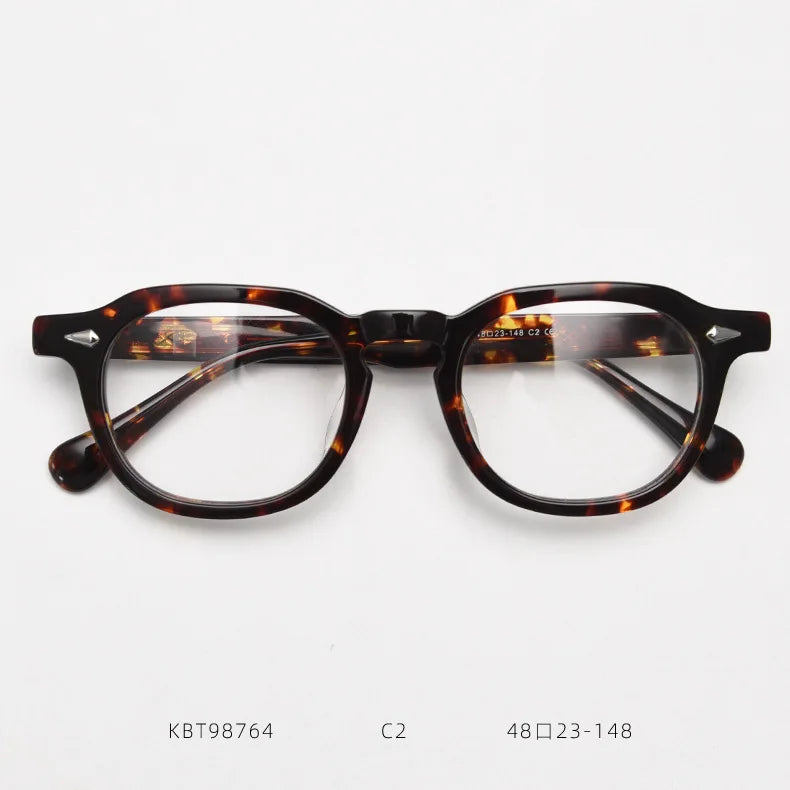 Vintage Glasses Frame Men Retro Prescription Myopia Eyeglasses Frame Women 2024 New Japan Luxury Brand Designer Eyewear