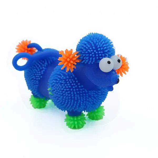Kehui Hot Sale Anti-Stress Poodle Toy Luminous TPR & Plastic Material for Kids Age 5-7 Years