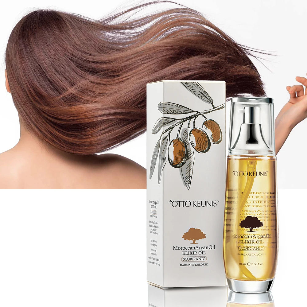 OEM Service Customize Bottle Nourished and Repaired Argan Oil Smoothing Hair Oil Treatment for Frizzy Hair