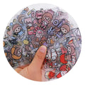 100pcs Cute Kawaii Ice Cream Girls Milk Bottles Sticker for Diary Notebook Scrapbooking Decorative Nail Stickers Kids Decals Toy
