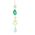 Wholesale Natural Agate Slices K9 Quartz Crystal Sun Catcher Hanging Moon Suncatche Wind Chime Crystal Sun Catchers for Fengshui