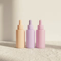 40ml Dropper Glass Bottle Pink Cosmetic Bottles Matte Violet Yellow Essential Oil Dropper Bottle for Cosmetic Packaging