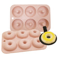 Early Riser 6 Cavity Love Flower Round Donut Silicone Mold Can Be Used to Make Donut Mousse Multiple Uses for One Mold Cake Tool
