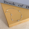 2024 New Style S925 Sterling Silver Flower Charm Bracelets Jewelry for Women Girls Gift Accessories YB-XY-324