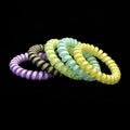 MIO Hot Sale 5.5cm Extra  Stretch  Glow in the Dark Elastic Coil Hair Ties Waterproof Phone Cord Coils for Women and Girls