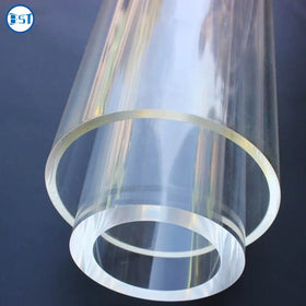 Rigid clear Acrylic Pipe Tube 100mm 200mm 300mm Large Diameter Customized Thickness Hollow Transparent Tubo De Acrilico