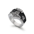KALEN Unisex Punk Color Stainless Steel Nordic Style Jewelry Rings