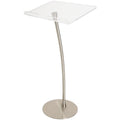 Adjustable Modern Acrylic Pulpit With Steel Stand Acrylic Lectern Podium Podium Stand for School Church Concert Speech Classroom