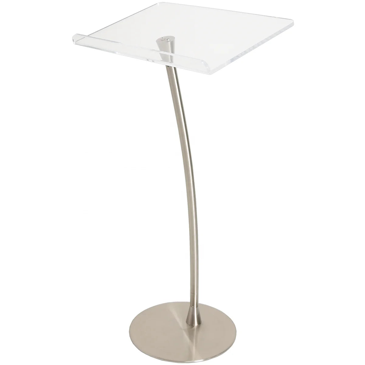 Adjustable Modern Acrylic Pulpit With Steel Stand Acrylic Lectern Podium Podium Stand for School Church Concert Speech Classroom