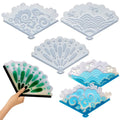 Chinese Fan Drop Glue Mold Literary Small Fresh Summer Transparent Fan Silicone Mold Used for DIY Handmade