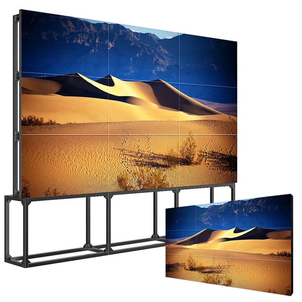 Digital Signage Screen Customize 3*3 55" LCD Split Screen Seamless 3.5mm Video Wall with 14 Years Produce Experience
