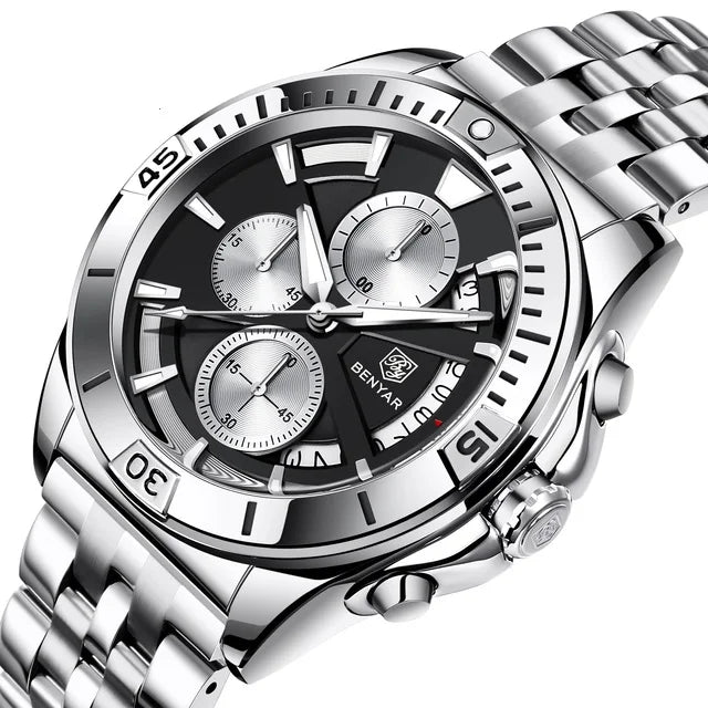 BENYAR 5180 Men Watch 2021 New Quartz Wristwatches Top Luxury New Fashion Sport Chronograph Man Watches Clock Reloj Hombre
