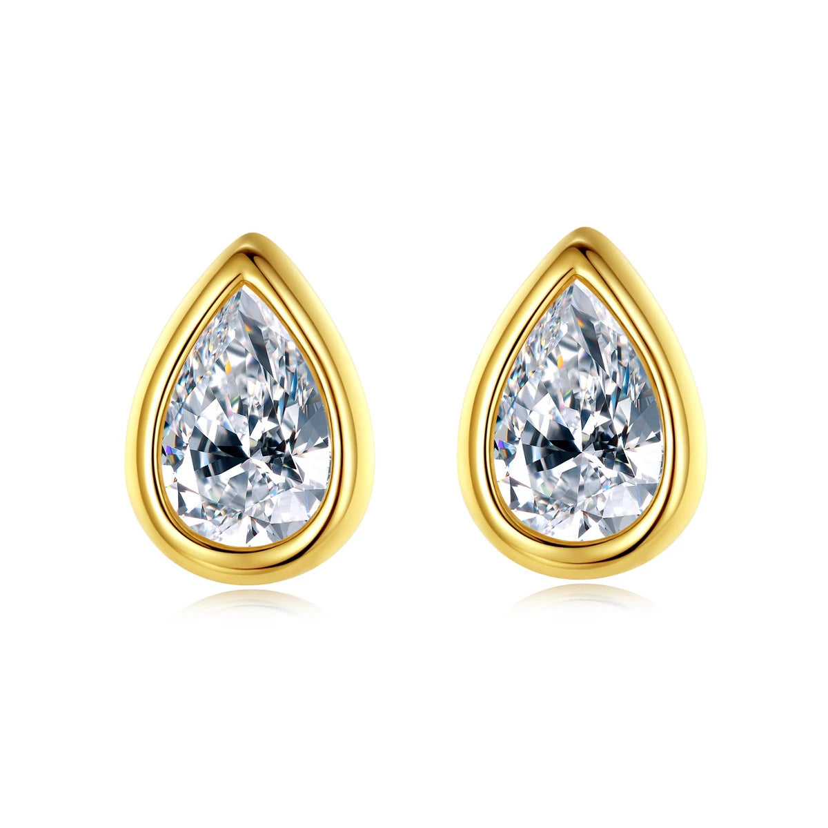 Daidan Stud Earring Sterling Silver Cubic Zircon Waterdrop Tear Drop Wholesale Earrings